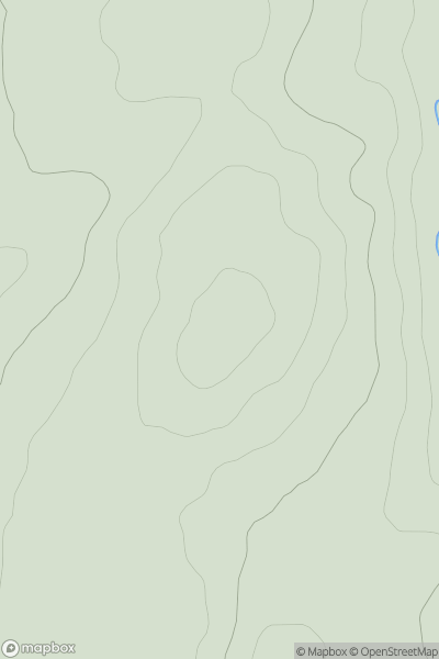 Thumbnail image for Craigbirnoch Fell showing contour plot for surrounding peak