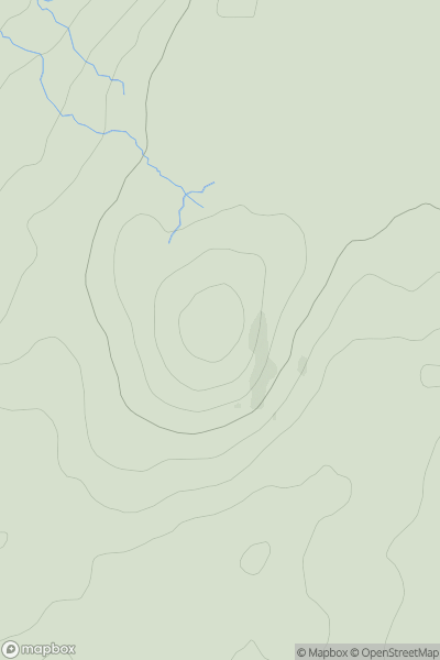 Thumbnail image for Gleniron Fell showing contour plot for surrounding peak