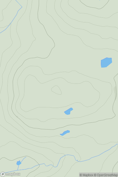 Thumbnail image for Glenlaggan Hill showing contour plot for surrounding peak
