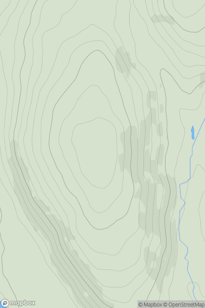 Thumbnail image for Whitespots Hill showing contour plot for surrounding peak