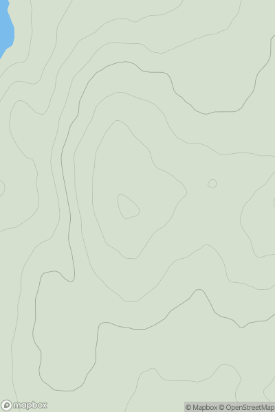Thumbnail image for Hill of Ochiltree showing contour plot for surrounding peak