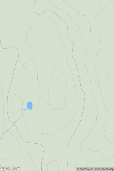 Thumbnail image for Urrall Fell showing contour plot for surrounding peak