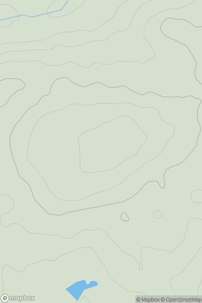 Thumbnail image for Peaty Hill showing contour plot for surrounding peak