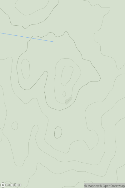 Thumbnail image for Craigenlee Fell showing contour plot for surrounding peak