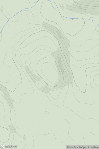 Thumbnail image for Barlae Hill showing contour plot for surrounding peak