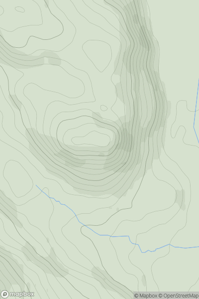 Thumbnail image for Potterland Hill showing contour plot for surrounding peak