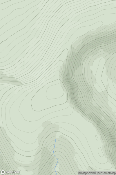 Thumbnail image for Stob Coire a' Chearcaill showing contour plot for surrounding peak