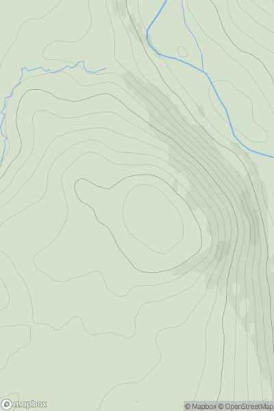 Thumbnail image for Craig Fell showing contour plot for surrounding peak
