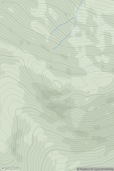 Thumbnail image for Druim Tarsuinn (Stob a' Bhealach an Sgriodain) showing contour plot for surrounding peak