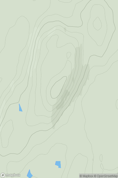 Thumbnail image for Barstobrick Hill showing contour plot for surrounding peak