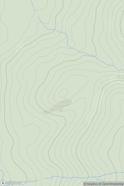 Thumbnail image for Dow Hill showing contour plot for surrounding peak