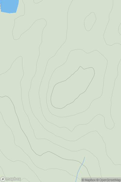 Thumbnail image for Craigspark Hill showing contour plot for surrounding peak