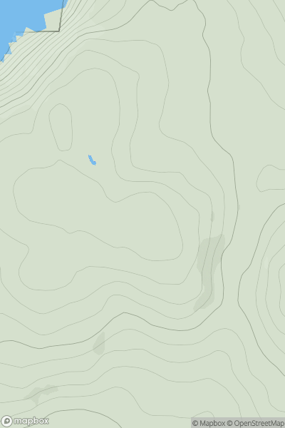 Thumbnail image for Barncorkrie Moor showing contour plot for surrounding peak