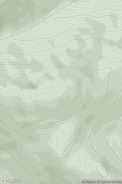 Thumbnail image for Sgurr a' Chaorainn showing contour plot for surrounding peak