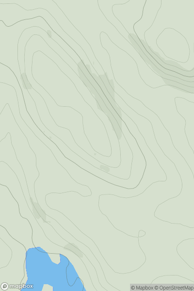 Thumbnail image for Ironhash Hill showing contour plot for surrounding peak