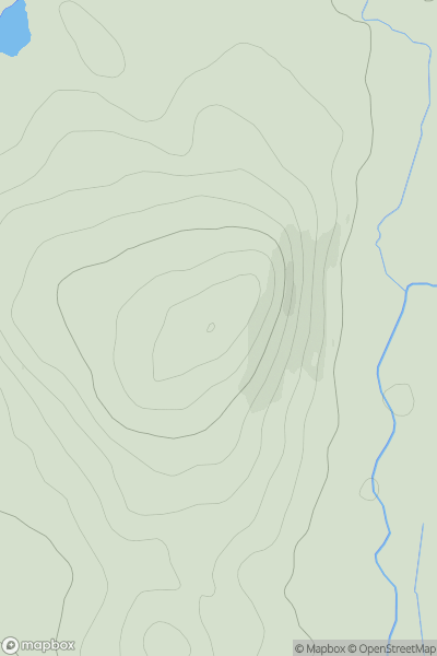 Thumbnail image for Culloch Hill showing contour plot for surrounding peak