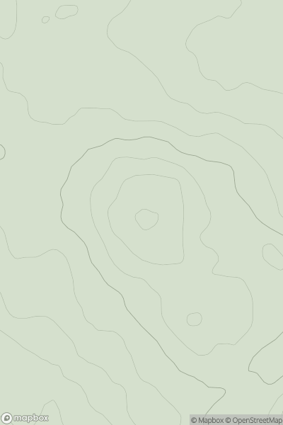 Thumbnail image for Drumglass Hill showing contour plot for surrounding peak