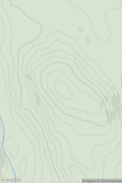 Thumbnail image for Dalmoney Hill showing contour plot for surrounding peak