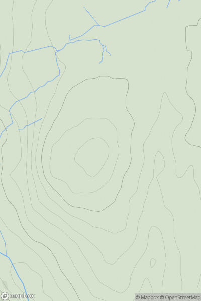 Thumbnail image for Cruise Back Fell showing contour plot for surrounding peak