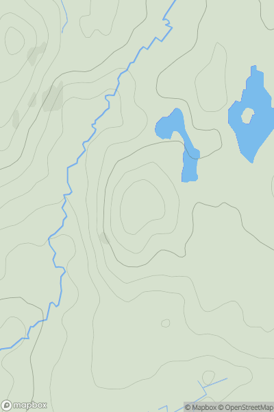 Thumbnail image for Craigbouie Fell showing contour plot for surrounding peak