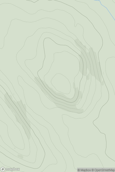Thumbnail image for Barscraigh Hill showing contour plot for surrounding peak