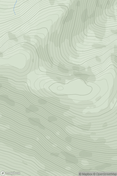 Thumbnail image for Stob Mhic Bheathain showing contour plot for surrounding peak