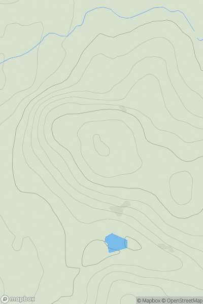 Thumbnail image for Barlockhart Fell showing contour plot for surrounding peak