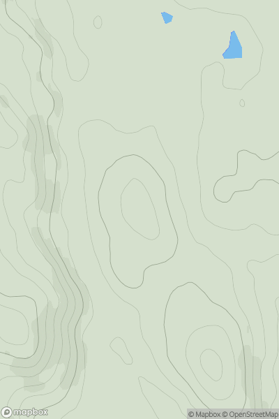 Thumbnail image for Cullinaw Hill showing contour plot for surrounding peak