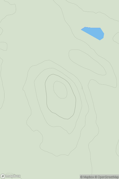Thumbnail image for Barraer Fell showing contour plot for surrounding peak