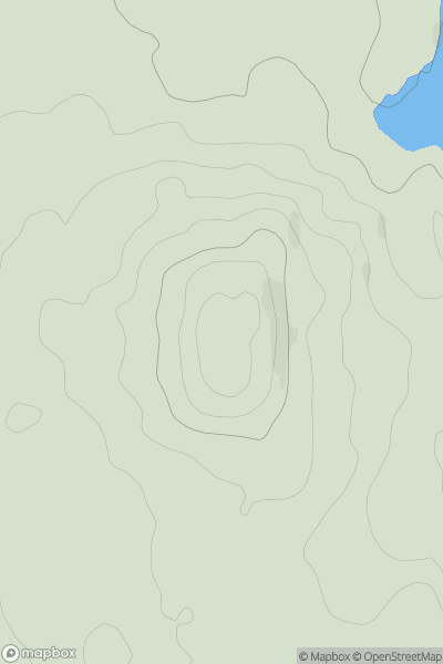 Thumbnail image for Kelton Hill showing contour plot for surrounding peak