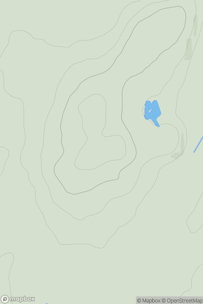 Thumbnail image for Derry Hill showing contour plot for surrounding peak