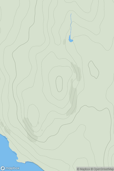 Thumbnail image for Mark Hill showing contour plot for surrounding peak