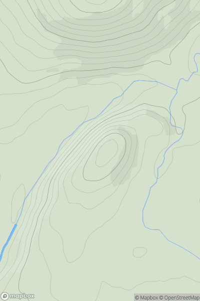 Thumbnail image for Idzholm Hill showing contour plot for surrounding peak