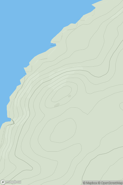 Thumbnail image for Downan Hill showing contour plot for surrounding peak