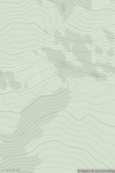 Thumbnail image for Druim Leathad nam Fias showing contour plot for surrounding peak