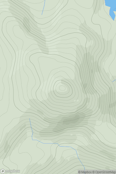 Thumbnail image for Farragon Hill showing contour plot for surrounding peak