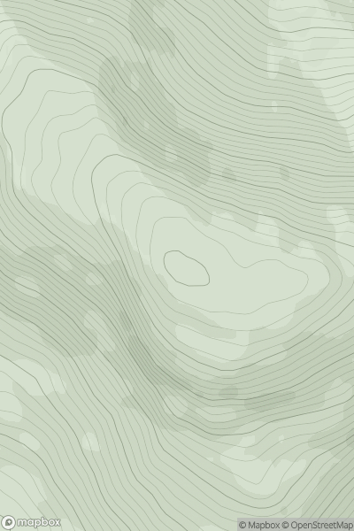 Thumbnail image for Beinn Leamhain showing contour plot for surrounding peak