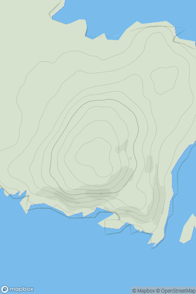 Thumbnail image for Meikle Ross showing contour plot for surrounding peak