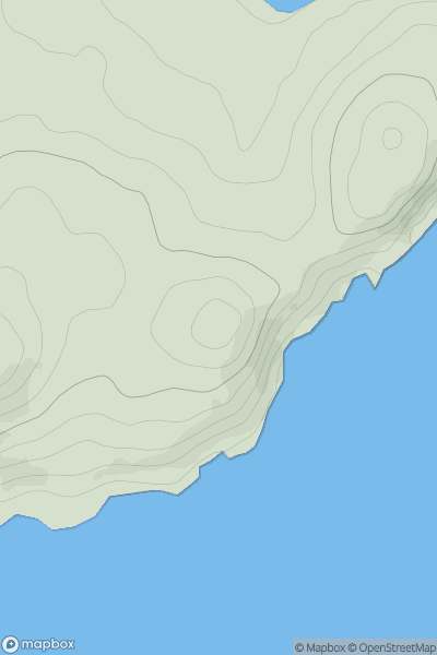 Thumbnail image for Little Airds Hill showing contour plot for surrounding peak