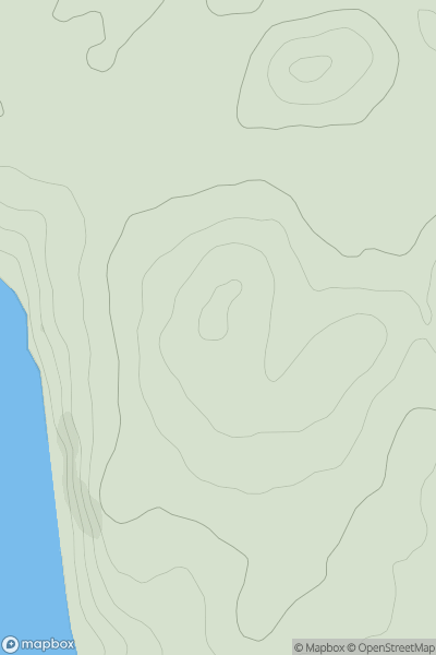Thumbnail image for Soundly Hill showing contour plot for surrounding peak