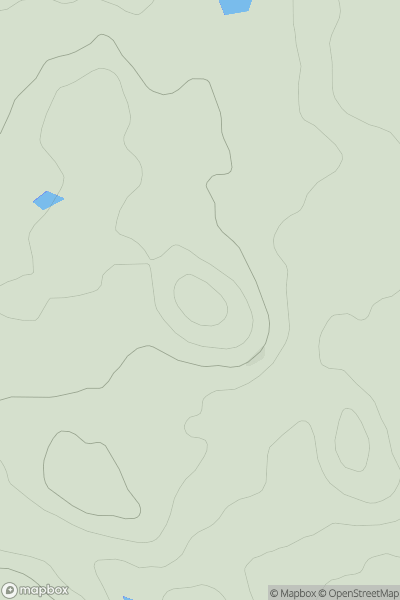 Thumbnail image for Kirvennie Hill showing contour plot for surrounding peak