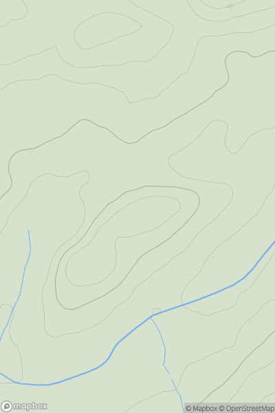 Thumbnail image for Kenmure Hill showing contour plot for surrounding peak