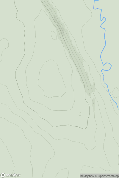Thumbnail image for Carruchan Hill showing contour plot for surrounding peak
