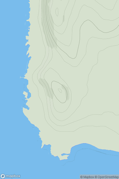 Thumbnail image for Auld Hill showing contour plot for surrounding peak