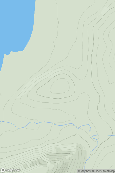 Thumbnail image for Shalloch Hill showing contour plot for surrounding peak