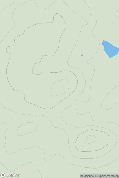 Thumbnail image for Mount Sallie showing contour plot for surrounding peak