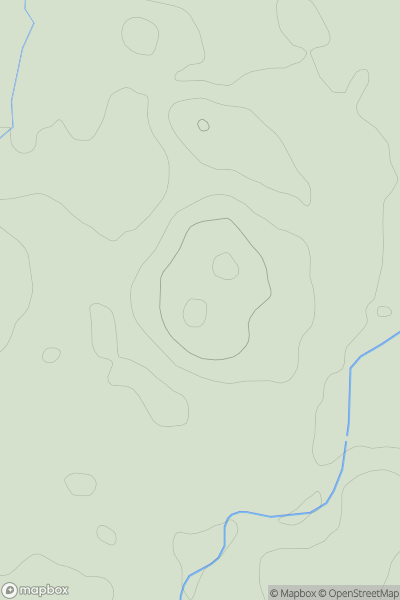 Thumbnail image for Hurlet Hill showing contour plot for surrounding peak