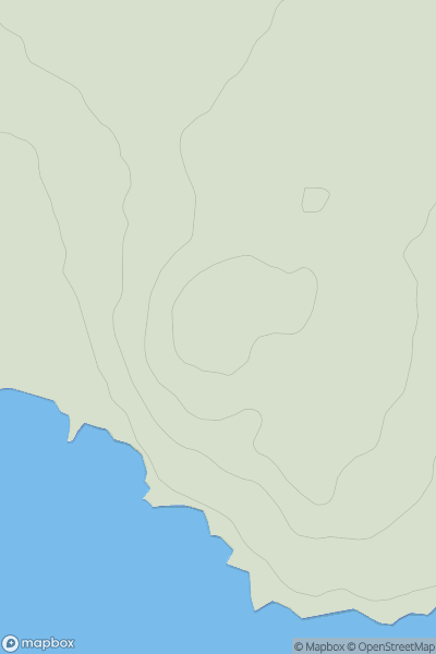 Thumbnail image for Eggerness Hill showing contour plot for surrounding peak