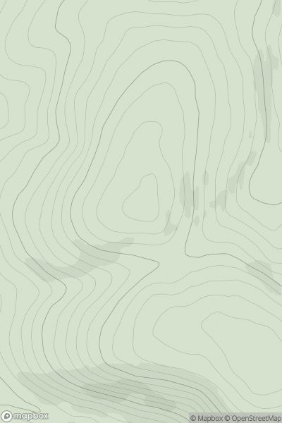 Thumbnail image for Badentree Hill showing contour plot for surrounding peak