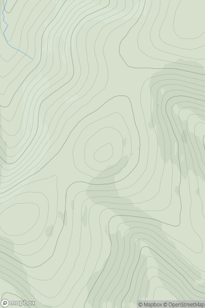 Thumbnail image for Cocklie Rig Head showing contour plot for surrounding peak